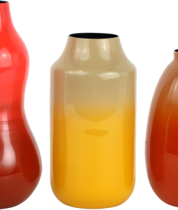 1803 TRIO DE VASES AMBER MUSE 3P